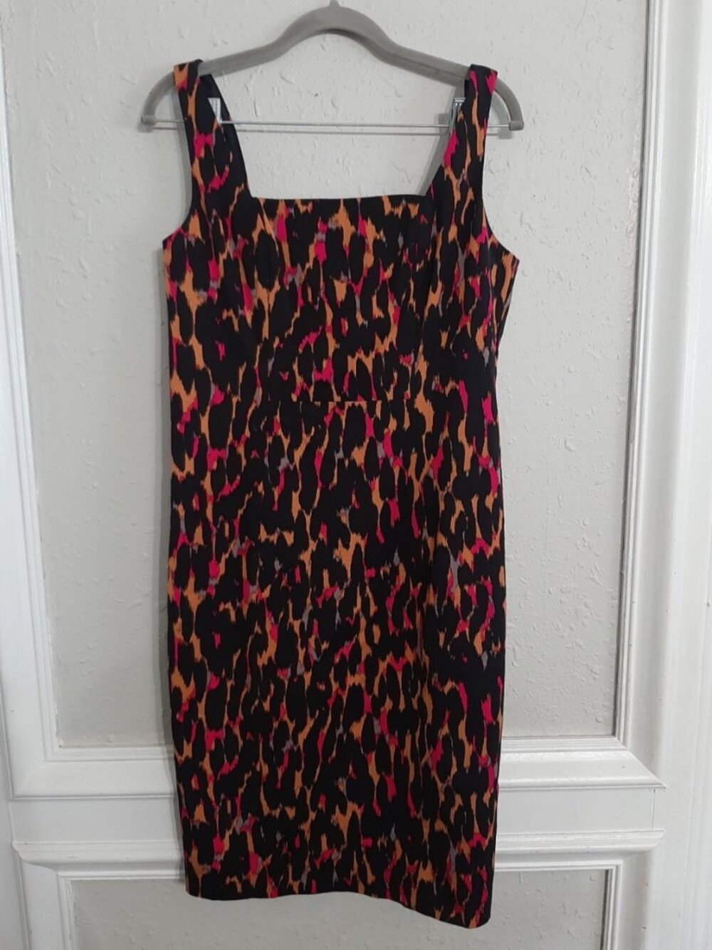 Trina turk Bewitching dress leopard print cheetah bodycon knee pink